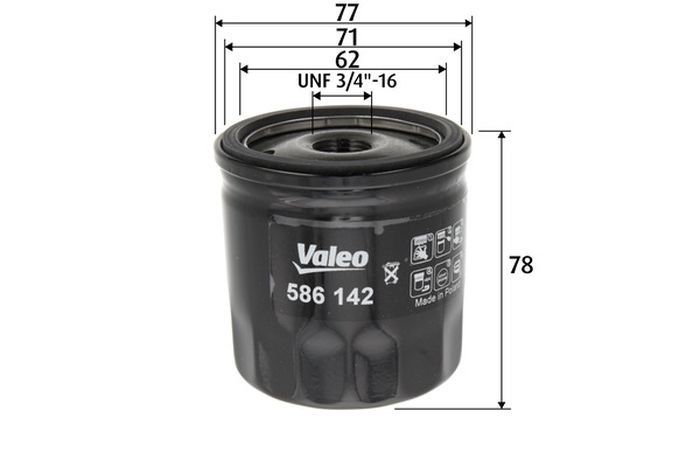 Oliefilter – VALEO – 586142 online kopen